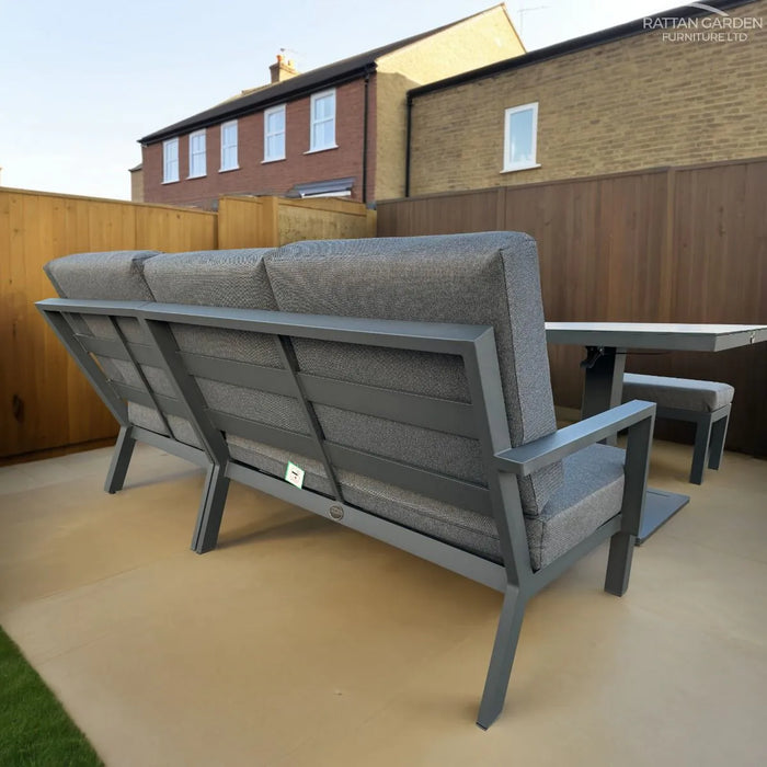 Aluminium Alexander Luxury Corner Sofa With Adjustable Table