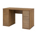 Charlton Ribbed Walnut Desk-Cheshire Furniture Outlet