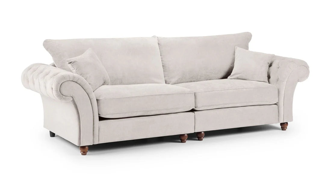 Windsor Fullback Sofa Stone 4 Seater — Cheshire Furniture Outlet