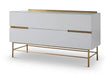 Alberto Wide Chests Of Two Drawer White Matt Lacquer-Cheshire Furniture Outlet