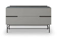 Alberto Two Drawer Low Sideboard With White & Brass Accent Sideboard-Cheshire Furniture Outlet