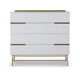 Alberto Wide Chests Of Six Drawer White Matt Lacquer-Cheshire Furniture Outlet