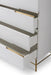 Alberto Wide Chests Of Six Drawer White Matt Lacquer-Cheshire Furniture Outlet