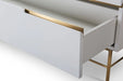 Alberto Wide Chests Of Six Drawer White Matt Lacquer-Cheshire Furniture Outlet