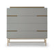 Alberto Wide Chests Of Six Drawer White Matt Lacquer-Cheshire Furniture Outlet