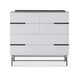 Alberto Wide Chests Of Six Drawer White Matt Lacquer-Cheshire Furniture Outlet