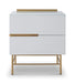 Alberto Narrow Chests Of Two Drawer White Matt Lacquer-Cheshire Furniture Outlet