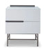 Alberto Narrow Chests Of Two Drawer White Matt Lacquer-Cheshire Furniture Outlet
