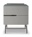 Alberto Narrow Chests Of Two Drawer White Matt Lacquer-Cheshire Furniture Outlet