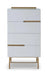 Alberto Narrow Chests Of Four Drawer White Matt Lacquer-Cheshire Furniture Outlet