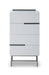 Alberto Narrow Chests Of Four Drawer White Matt Lacquer-Cheshire Furniture Outlet