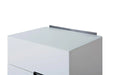 Alberto Narrow Chests Of Four Drawer White Matt Lacquer-Cheshire Furniture Outlet
