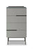 Alberto Narrow Chests Of Four Drawer White Matt Lacquer-Cheshire Furniture Outlet