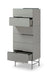 Alberto Narrow Chests Of Six Drawer White Matt Lacquer-Cheshire Furniture Outlet