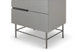 Alberto Narrow Chests Of Six Drawer White Matt Lacquer-Cheshire Furniture Outlet