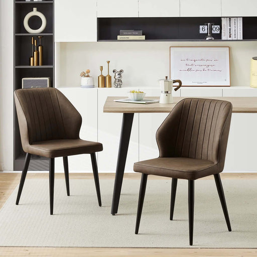 Vintage Walnut 2 Dining Chairs-Cheshire Furniture Outlet