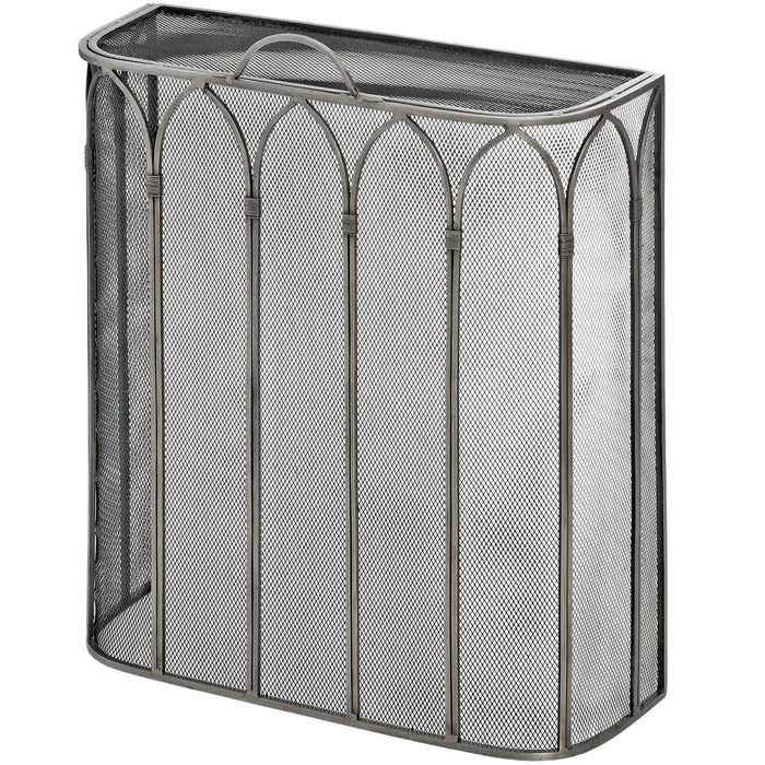 Gothic Antique Pewter Firescreen-Cheshire Furniture Outlet