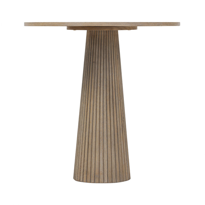 Leckford Ribbed Occasional Table | Aged Oak-Cheshire Furniture Outlet