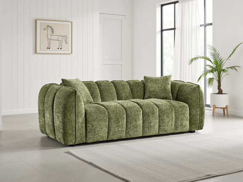 Venice Sofa Olive 3 Seater — Cheshire Furniture Outlet
