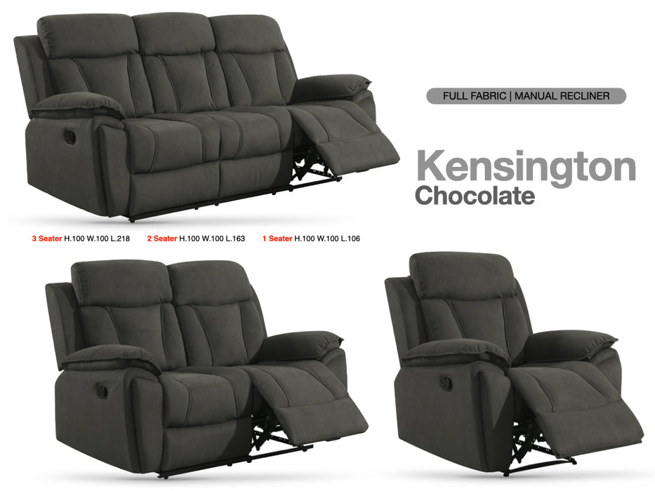 Kensington 3+2 Suite Chocolate