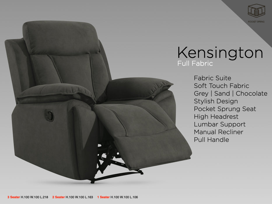 Kensington 3+1+1 Suite Chocolate