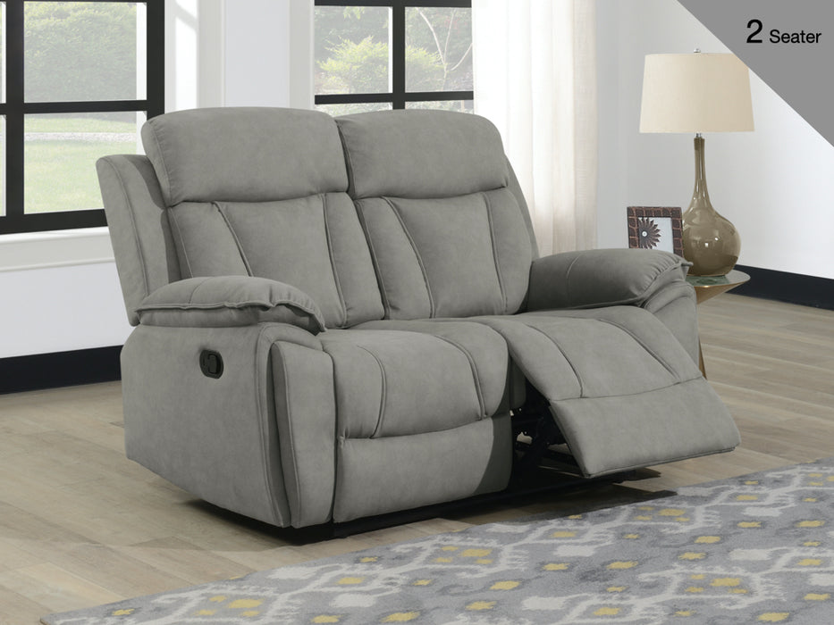 Kensington 2 Seater Recliner Grey