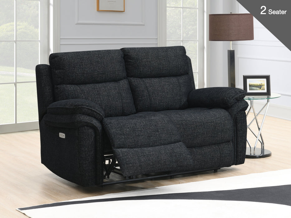 Harrow 2 Seater Electric Black