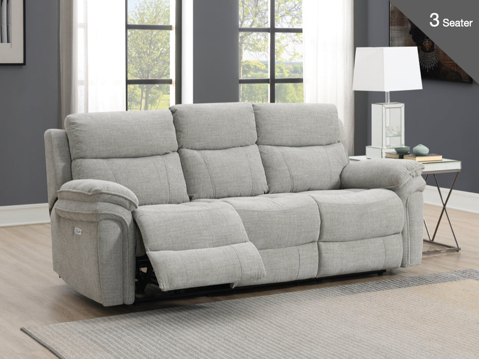 Harrow 3 Seater Electric Light Grey