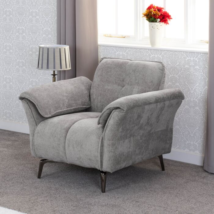 Amalfi Sofa Suite, Grey Fabric