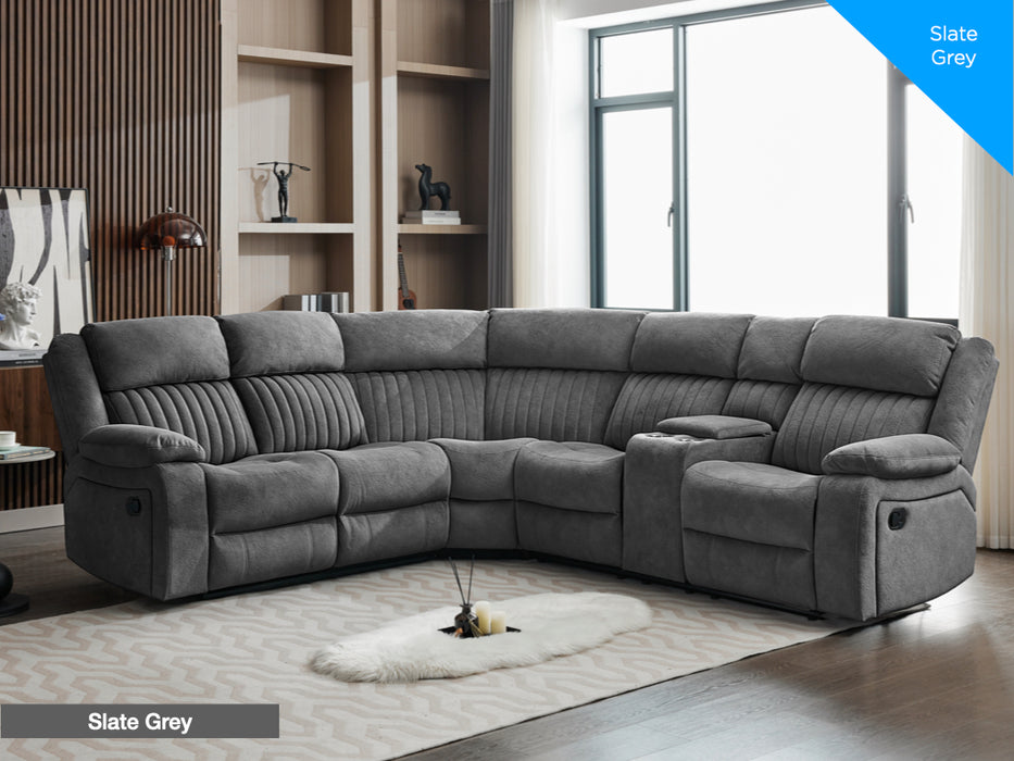 Morgan Corner Suite Slate Grey