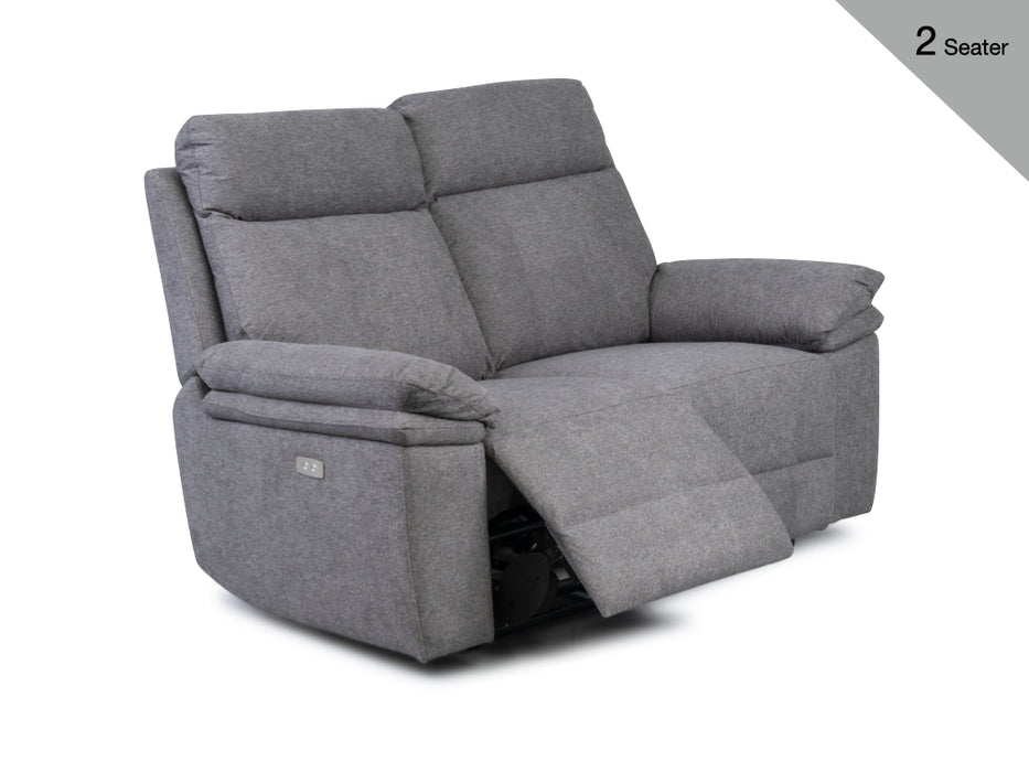 Horizon 3+2 Electric Reclining Suite Dark Grey