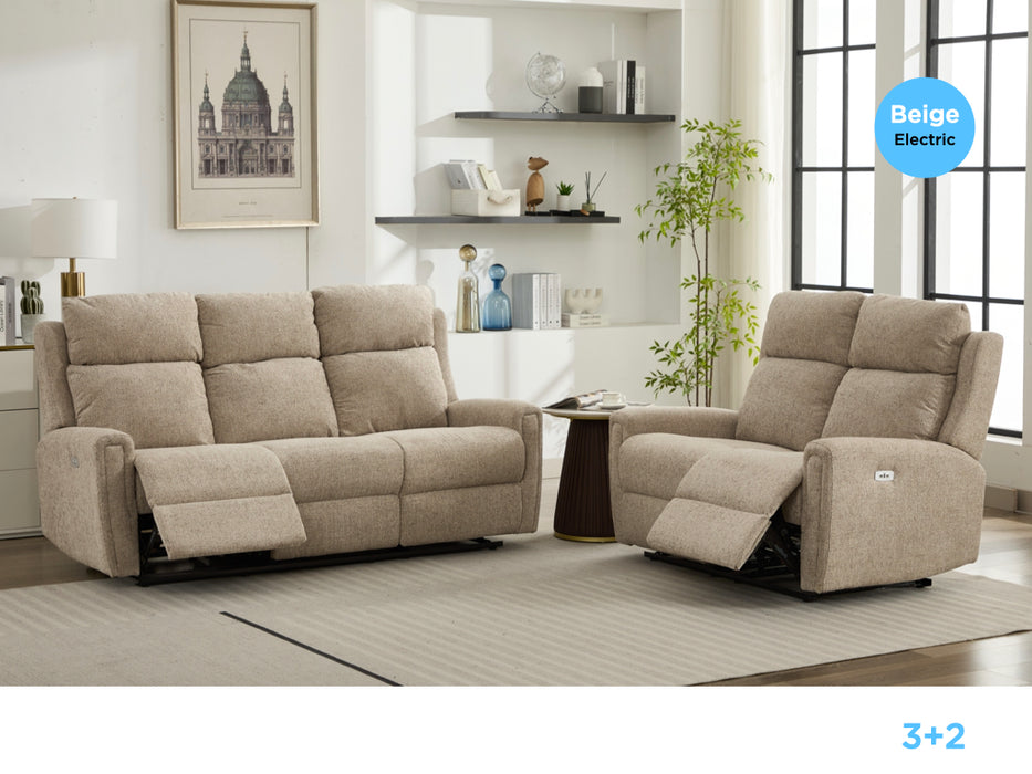 Mayfair 3+2 Suite Beige (Electric)