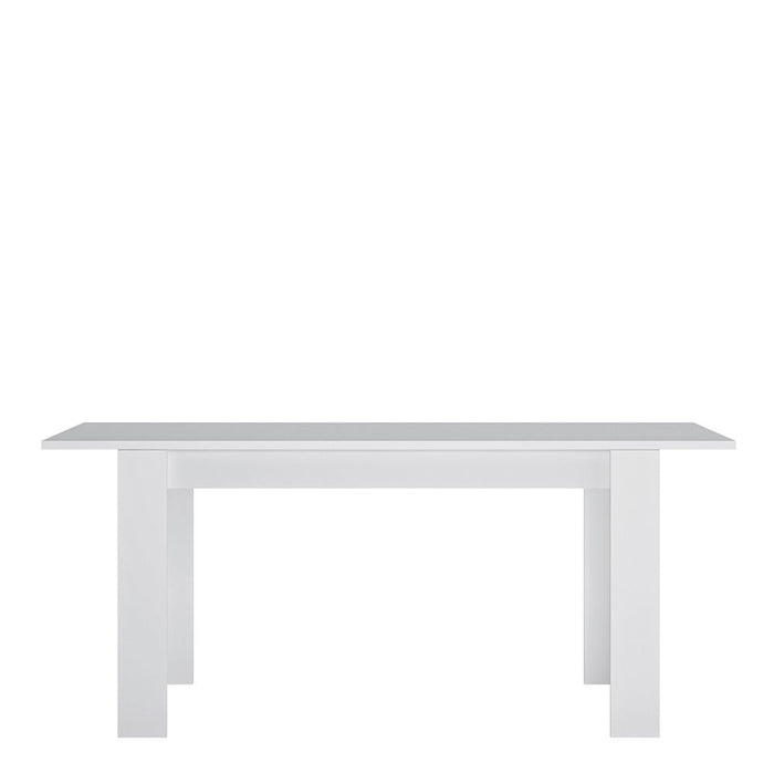 Fribo Rectangular 4-6 Seater Extending Dining Table 140-180cm in White