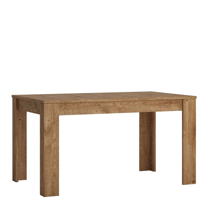 Fribo Rectangular 4-6 Seater Extending Dining Table 140-180cm in Oak