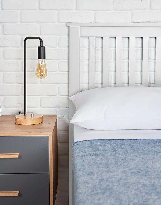 Snowy White Double Ottoman Wooden Storage Bed-Cheshire Furniture Outlet