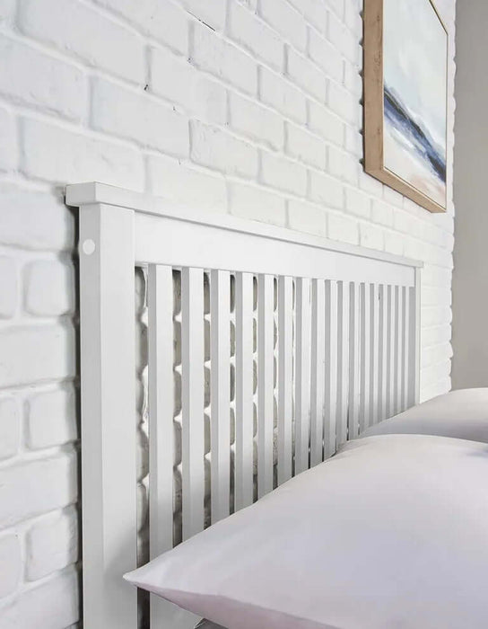Snowy White Double Ottoman Wooden Storage Bed-Cheshire Furniture Outlet