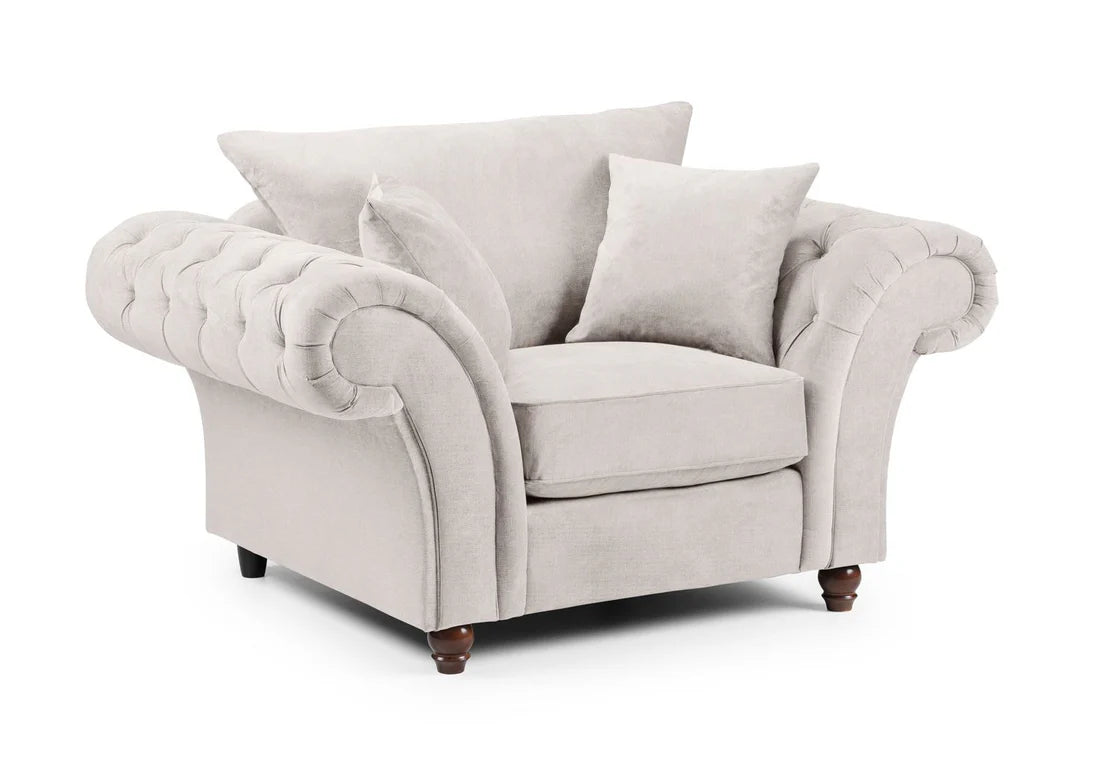Windsor Fullback Sofa Stone Armchair — Cheshire Furniture Outlet