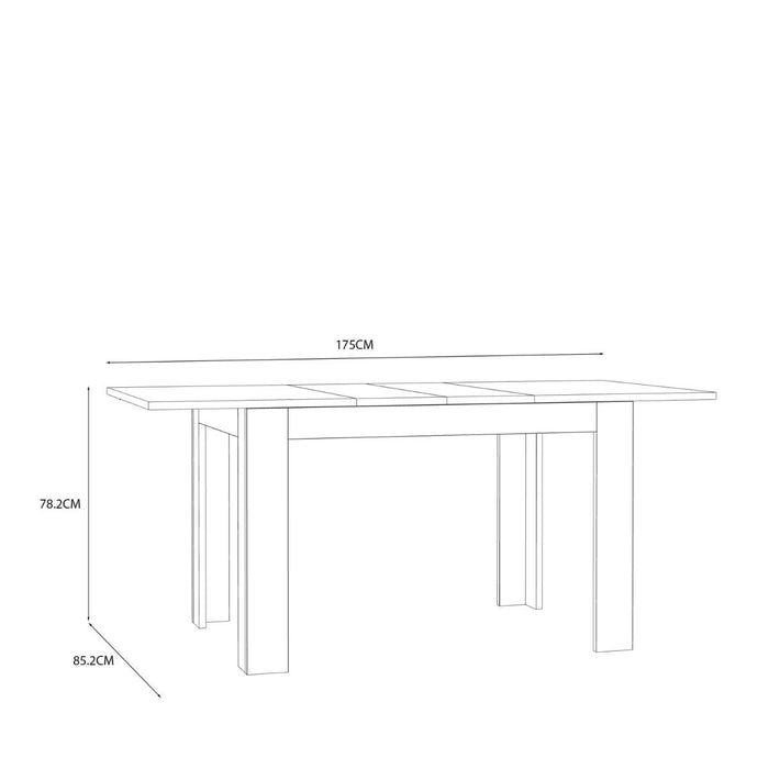 Grafton 4-6 Seater Extending Dining Table in Oak 120x78.2cm