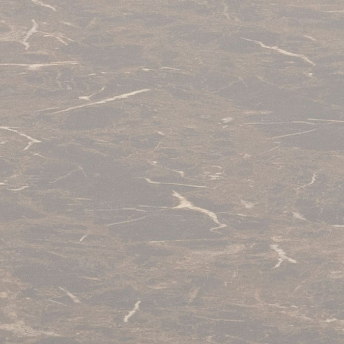 Amble 4 Seater Round Dining Table with Brown Marble Melamine Top & Black Legs 110x75cm