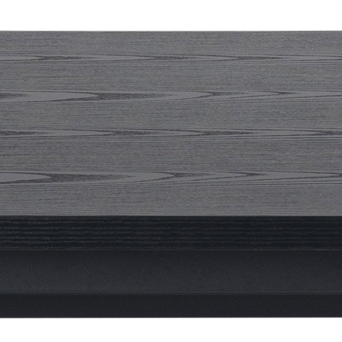 Angus 8 Seater Rectangular Dining Table in Black 200x74cm