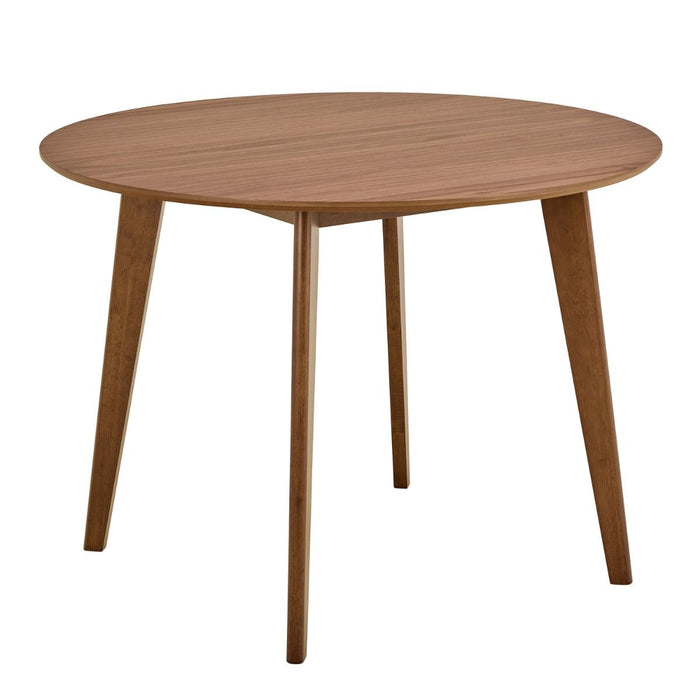 Roxby 4 Seater Round Dining Table in Walnut 105x76cm