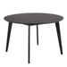Furniture To Go, Roxby 4 Seater Round Dining Table in Matt Black 120x76cm, Sold by Cheshire Furniture Outlet