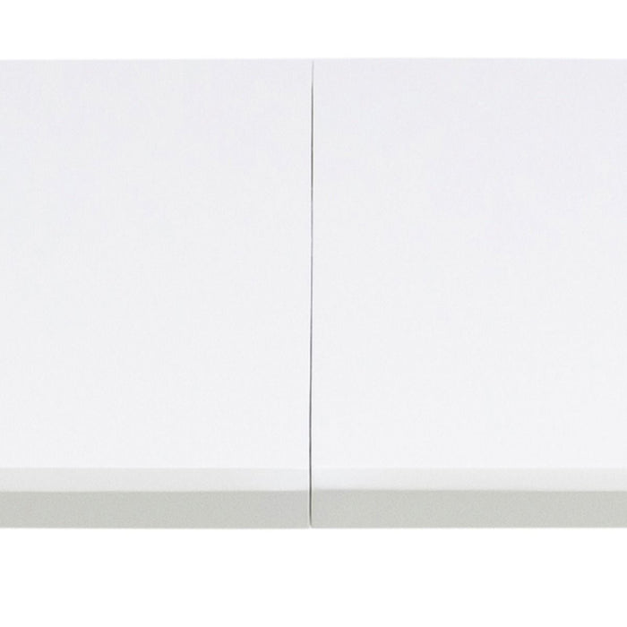 Belina 8 Seater Oval Dining Table in White & Oak 270x74cm