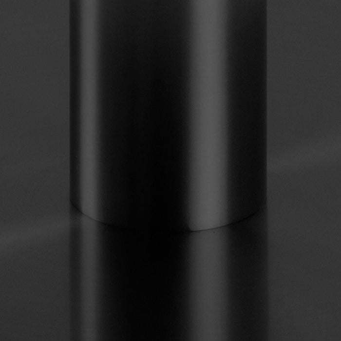 Corby 4 Seater Round Dining Table with White Polished Marble Top & Black Base 105x75cm