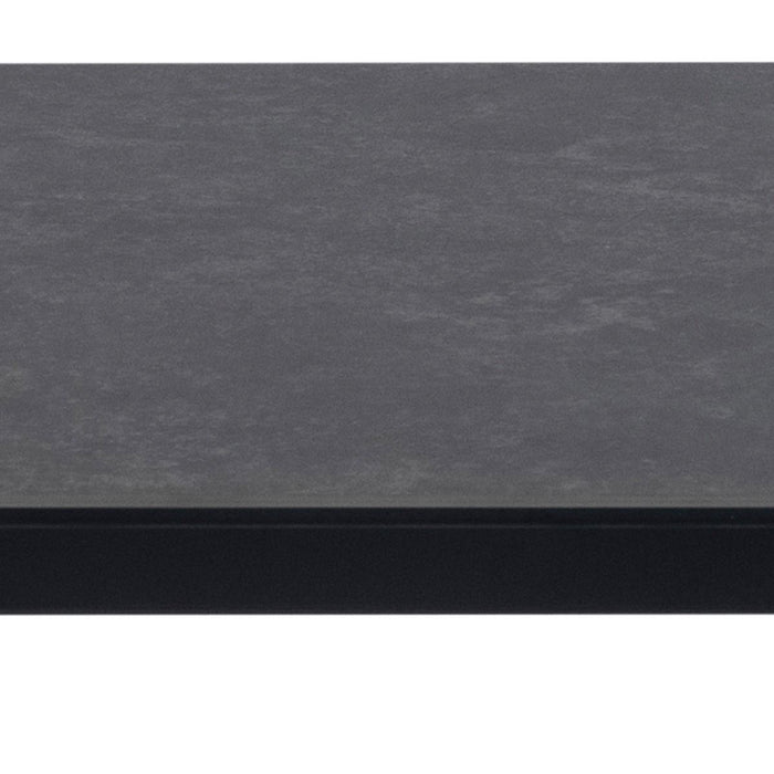 Brentford Matt Black Ceramic 6 Seater Dining Table, Rectangular 200x75cm