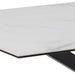 Furniture To Go, Heaven 4-6 Seater Rectangular Dining Table in Ceramic White 160x75.5cm, Sold by Cheshire Furniture Outlet