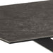 Furniture To Go, Heaven 4-6 Seater Rectangular Dining Table in Ceramic Black Top 160x75.5cm, Sold by Cheshire Furniture Outlet