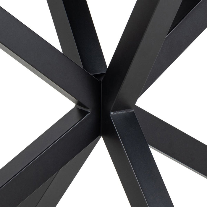 Heaven 4 Seater Rectangular Dining Table with Ceramic White Top 135x75.5cm