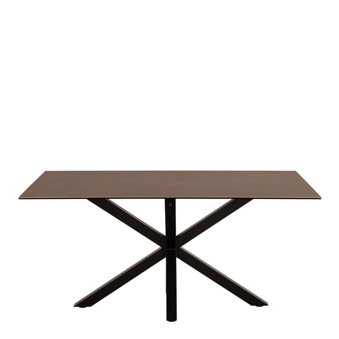 Furniture To Go, Heaven 4-6 Seater Rectangular Dining Table in Ceramic Rusty Brown 160x75.5cm, Sold by Cheshire Furniture Outlet