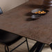 Furniture To Go, Heaven 4-6 Seater Rectangular Dining Table in Ceramic Rusty Brown 160x75.5cm, Sold by Cheshire Furniture Outlet